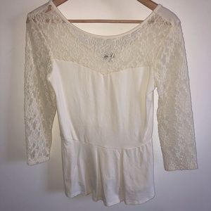 Lace pieced top